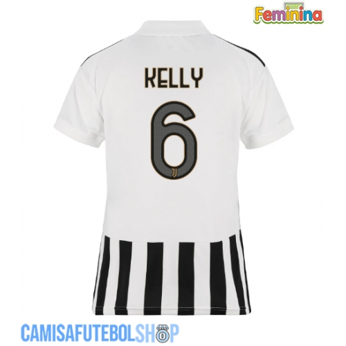 Camisa de time de futebol Juventus Lloyd Kelly #6 Replicas 1º Equipamento Feminina 2026-27 Manga Curta